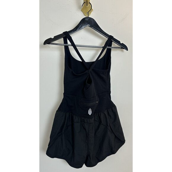 FREE PEOPLE Movement Righteous Runsie in Black Size Small - Picture 6 of 11